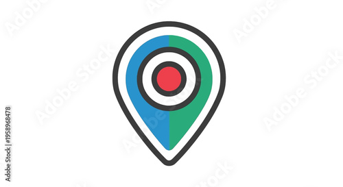 Location Pin Target Icon