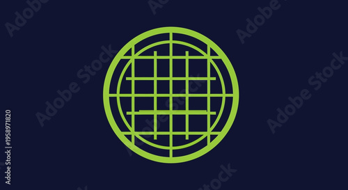 Global Network Grid Connection Concept Modern Digital Design