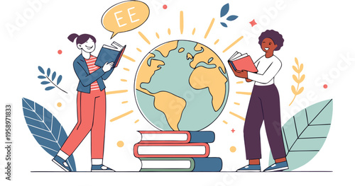 English Language Day Global Literacy Education Cultural Exchange.eps