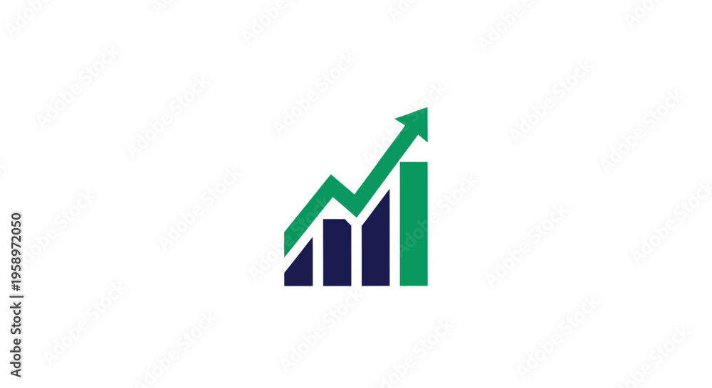 Obraz premium Graphic Representation of Growth and Development Symbolizing Positive Business Trends