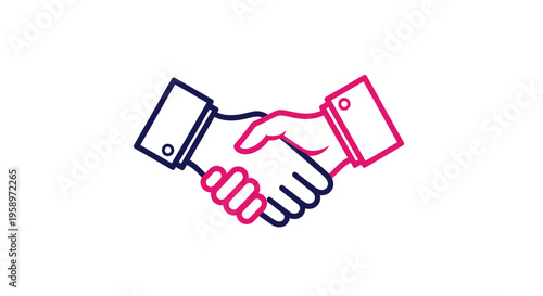 Handshake Agreement Icon Symbolizing Partnership And Trust
