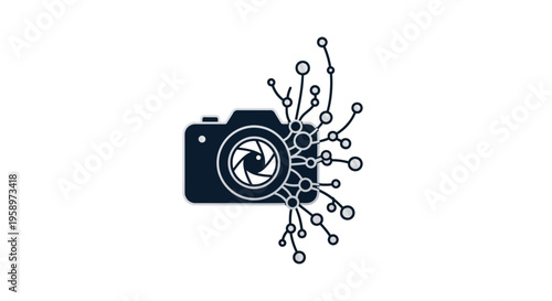 Innovative Camera Technology And Digital Connectivity Concept