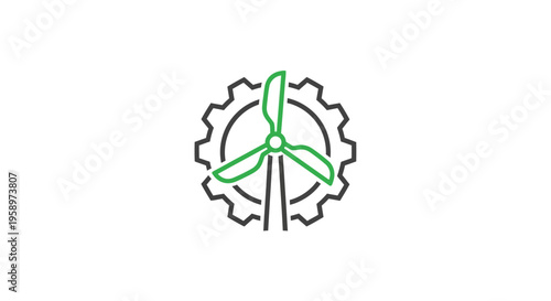 Innovative Green Energy Turbine Symbol: Powering Sustainable Solutions and Future Advancement