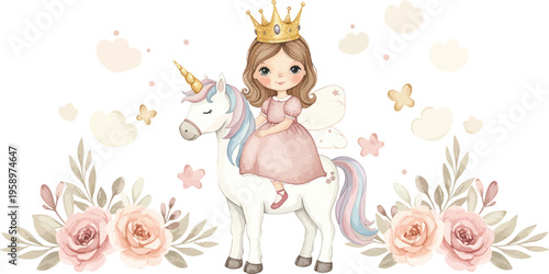 Cute vector illustration set of a happy cartoon family with a smiling woman, baby, and child character icons celebrating love and childhood fun