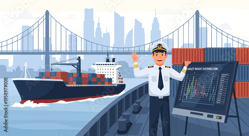 Maritime Captain Explains Ship Operations with Blueprint.