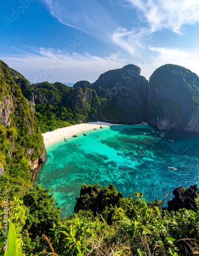 Maya Bay Paradise - A Tropical Beach Escape in Thailand.