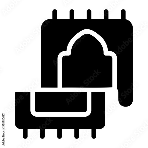Prayer mat Solid icon