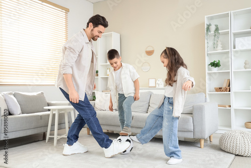Happy father and his little...