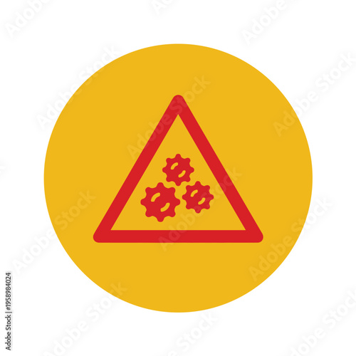 Wearable Pollen Allergy Detector Badge Health Tech Vector