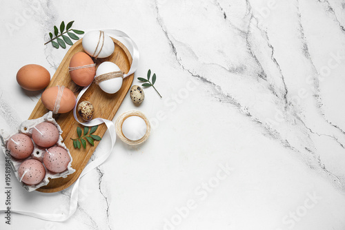 Composition with wooden tra...