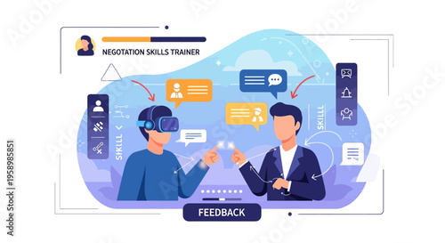 Virtual Reality Negotiation Skills Training for Professionals.