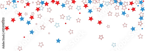 Colorful star pattern on white background