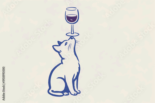 Cartoon hip hop cat illustration with urban fashion and playful street style
