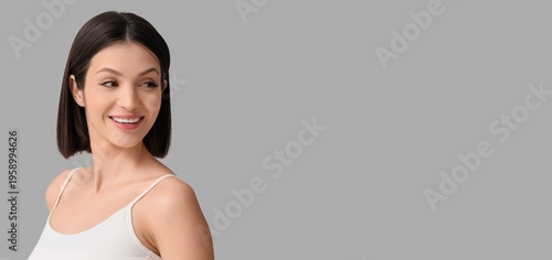 Beautiful young woman with ...