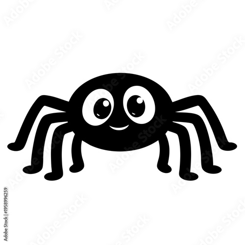 vector illustration of a spider