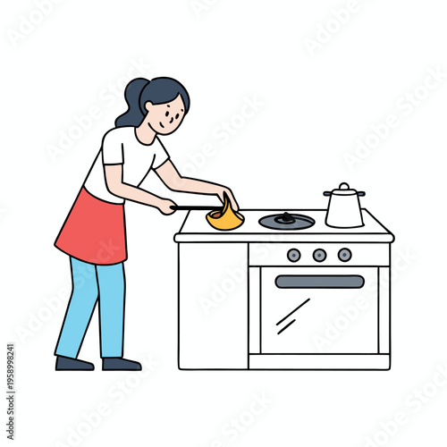 Turned off the gas stove before leaving the home  