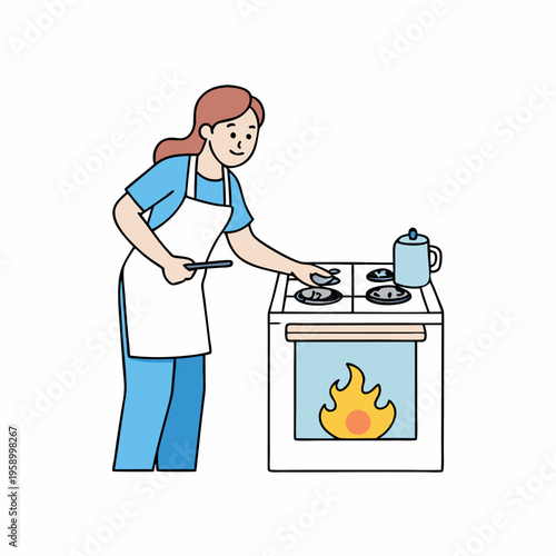 Turned off the gas stove before leaving the home  