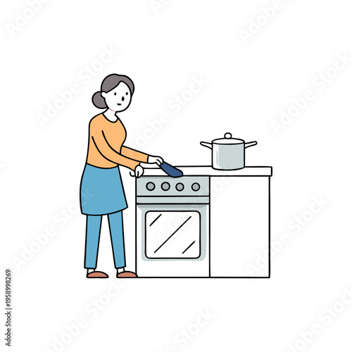 Turned off the gas stove before leaving the home  