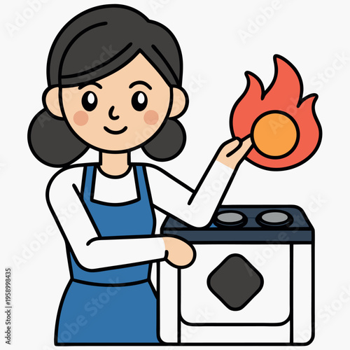 Turned off the gas stove before leaving the home  