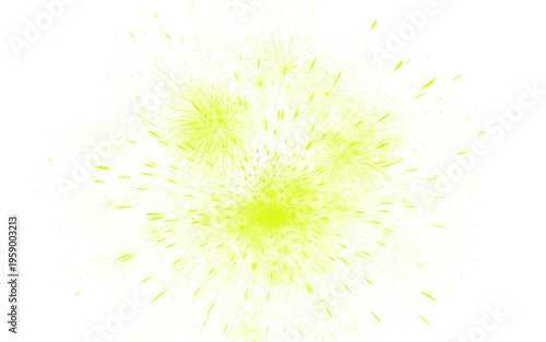 Neon yellow paint splash on white background, vibrant ink splatter effect, abstract artistic spray burst for creative design projects