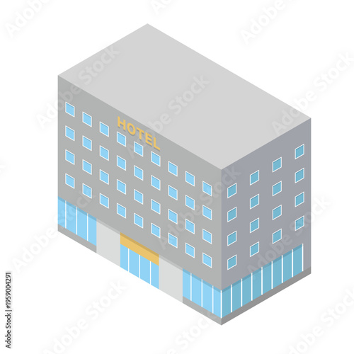 ホテルの建物イラスト