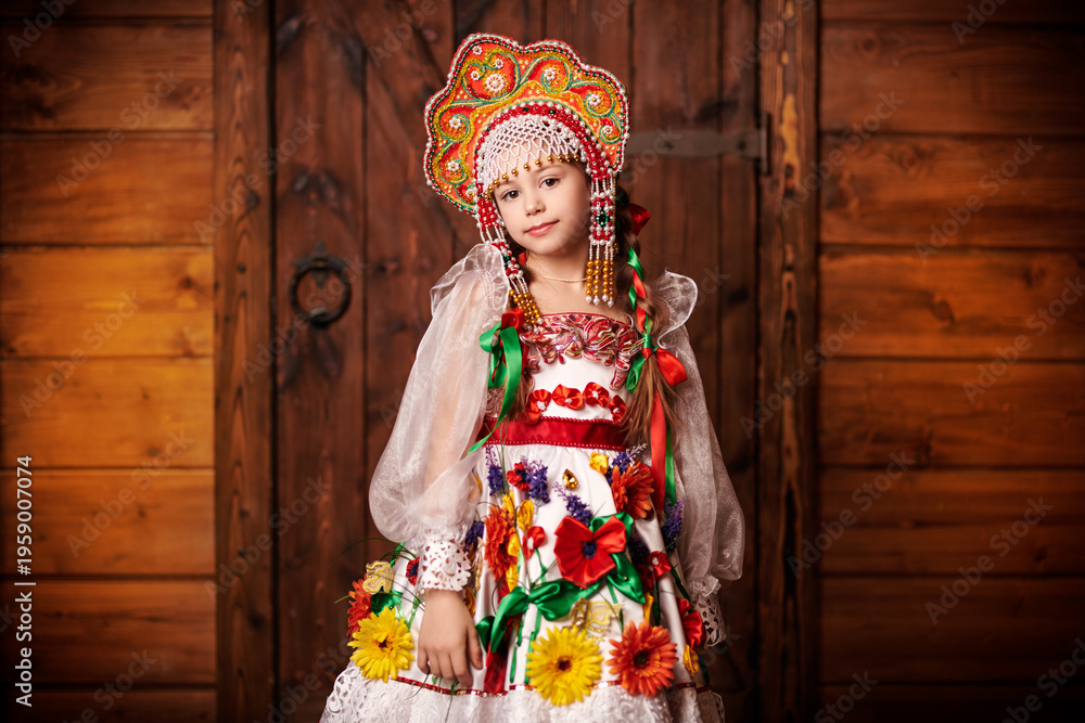 Fototapeta premium Wooden Folk Princess