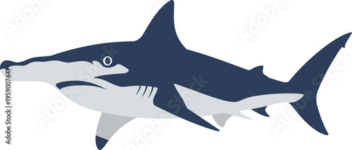 A shark swims through ocean waters near a coral reef ecosystem.