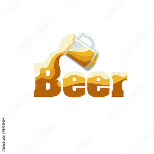 This eye-catching logo showcases a frothy beer mug, exuding a sense of fun and celebration, emphasizing the joy and camaraderie associated with enjoying a good drink.