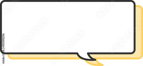 吹き出し白地ポップ_角丸長方形2