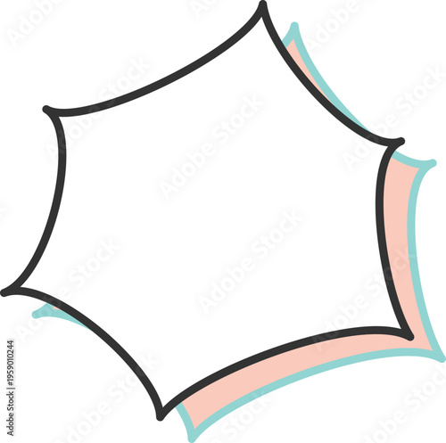 吹き出し白地ポップ_強調3