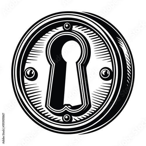 A small, discreet opening designed to fit a key, the keyhole symbolizes access, mystery, and security. It guards what lies beyond while inviting curiosity and control.
