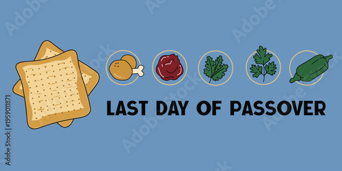 Last Day of Passover Vector