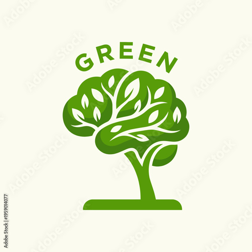 This logo features a vibrant green tree, representing growth, sustainability, and nature's beauty. It captures the essence of environmental consciousness and eco-friendliness.