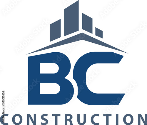 Modern Construction Company Logo with Building Icon