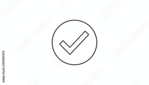 Simple Check Mark Icon Inside Circle, Graphic Symbol for Success, Approval, and Task Completion Free Download Simple Check Mark Icon Inside Circle, Graphic Symbol for Success, Approval, and Task Completion - GFXLoad