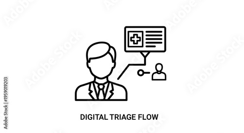 Digital Triage Flow: Doctor-Patient Connection, Medical Record, Healthcare Technology