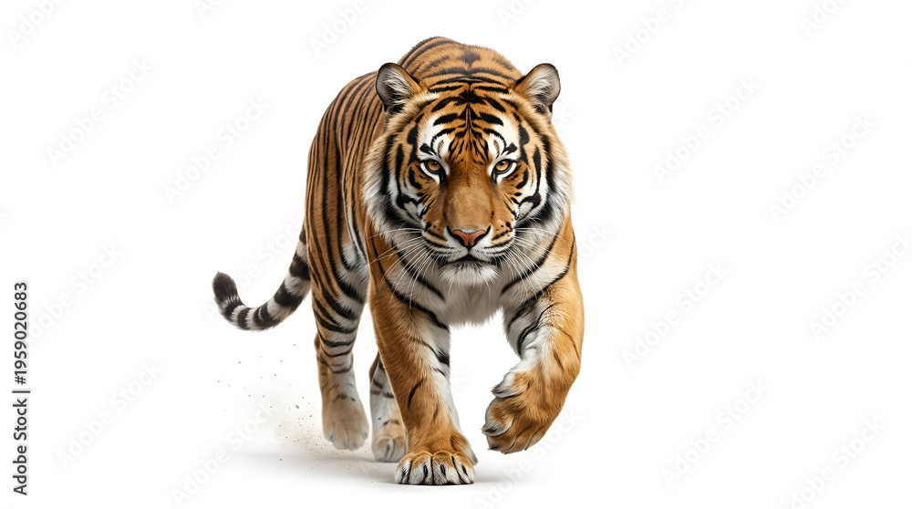 Obraz premium tiger isolated on white background