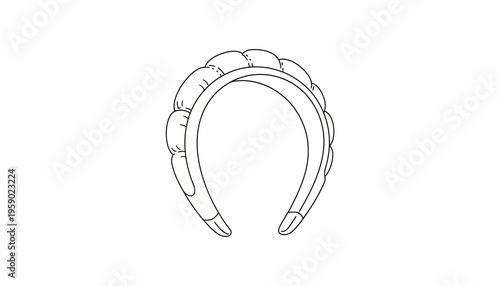 Fashionable Padded Headband, Elegant Hair Accessory, Minimalist Style