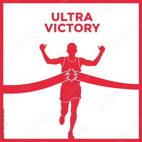 Achieving Ultimate Triumph Crossing The Finish Line In A Marathon Race