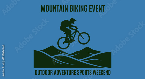 Action Mountain Biking Event Adventure Sports Weekend Silhouette