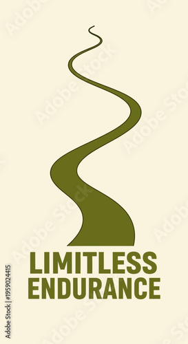 Abstract Winding Path Towards Limitless Endurance