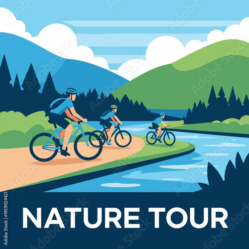 Active Outdoor Cycling Adventure Through Scenic Nature Trails