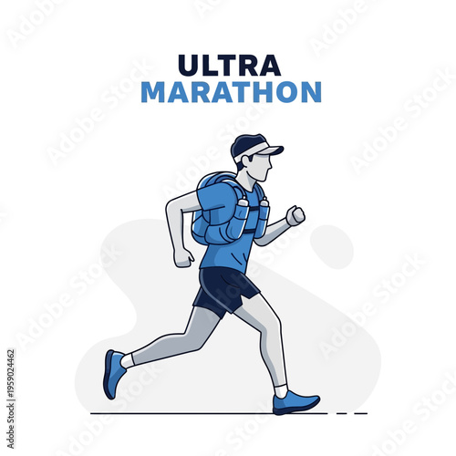 Active Ultra Marathon Runner Demonstrates Endurance And Determination For Long Distance Races