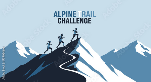 Alpine Trail Challenge: Athletes Conquer Mountain Peaks With Determination And Endurance