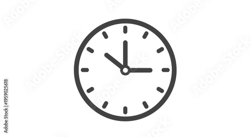 Simple Analog Wall Clock Face.