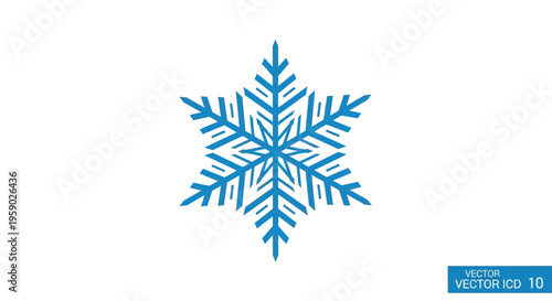 Blue Snowflake Ice Crystal Winter.