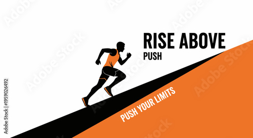 Athlete Overcoming Challenges: A Visual Representation of Perseverance and Triumph