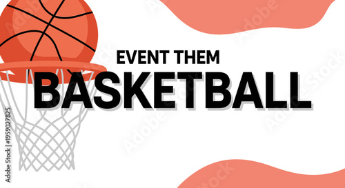 Basketball Championship Event Announcement Design Banner
