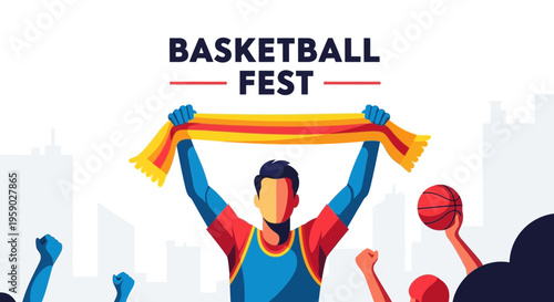 Basketball Event Crowd Cheer Celebration Featuring Fanatics and Excitement Graphics Design