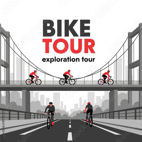Bike Tour Exploration: Engaging Cyclists on Urban Trails Over Iconic City Bridges